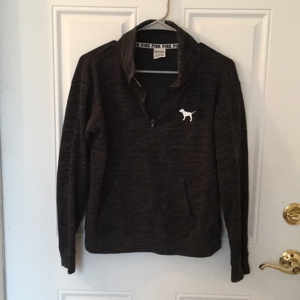 Pink quarter zip